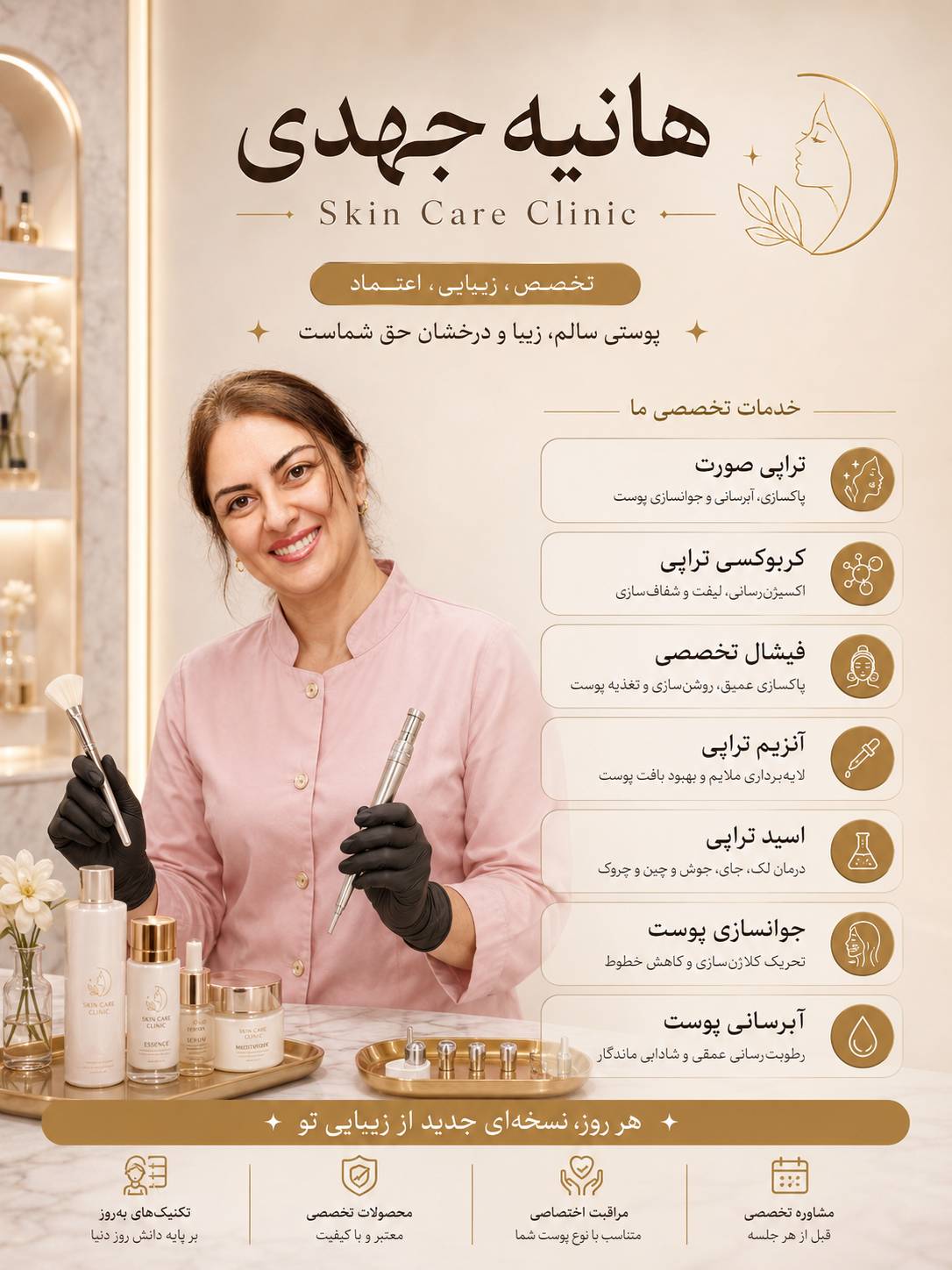 کلینیک پوست مو و زیبایی در بلوار ارتش 